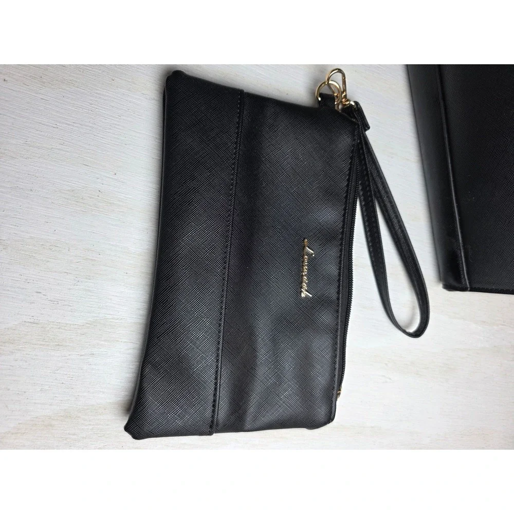 Lovevook Black Laptop Tote Bag Set Work Briefcase Minimalist Academia Large